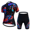 Creative Cartoon Pattern Shorts & Tee Set