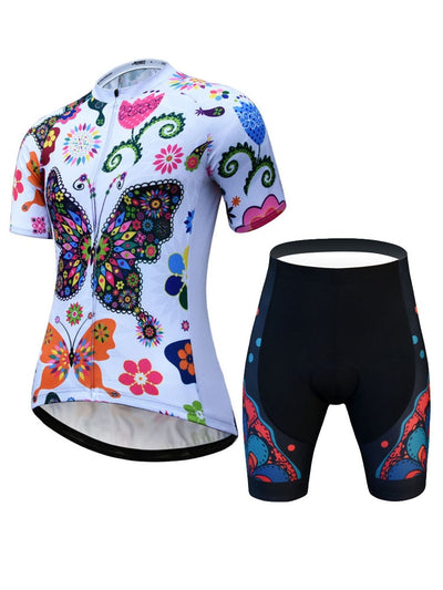 Creative Cartoon Pattern Shorts & Tee Set