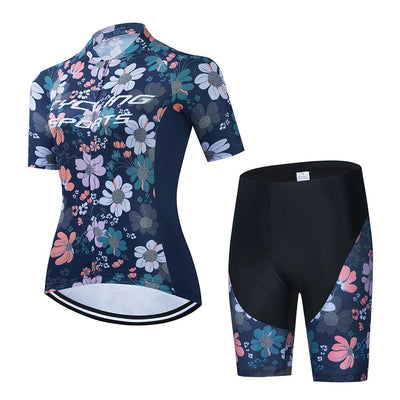 Floral Pattern Short Sleeves Tee & Shorts